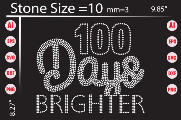 100 Days Brighter: Designing with Rhinestone Templates