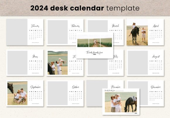 Effortless Branding: Using 2024 Calendar Templates with Photos