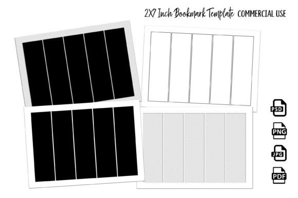 Elevate Your Crafts with 2x7 Inch Bookmark Design Templates