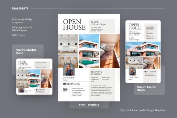 Elevate Your Listings with Professional Open House Templates