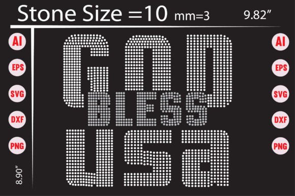God Bless USA Rhinestone Templates: A Practical Guide