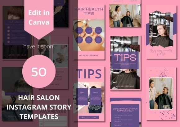 Hair Salons Social Media Story Templates: Elevate Your Brand