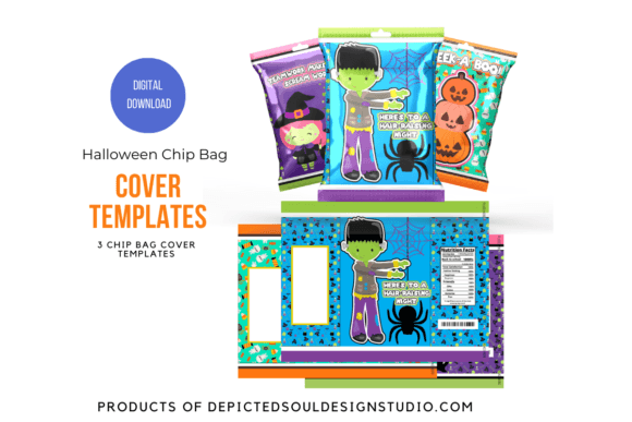 Halloween Chip Bag Cover Templates: Spooky Fun Made Simple