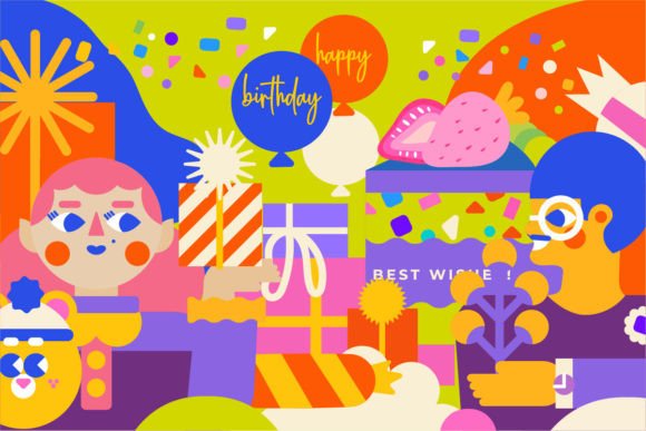 Happy Birthday Design Assets: 3 Templates & 1 Banner for Instant Celebration
