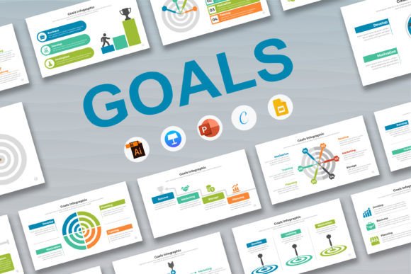 Master Your Vision with Goals Infographic Keynote Templates