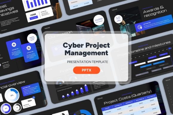 Professional Cyber Project Management PPT Templates