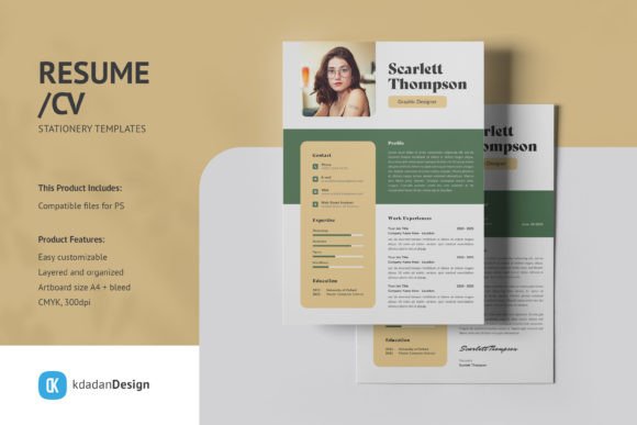 Streamline Your Job Hunt: Resume CV PSD Templates Vol 205
