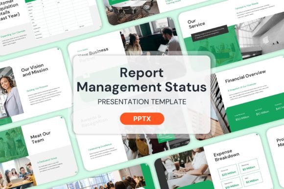 Streamline Your Strategy with Report Management Status PPT Templates