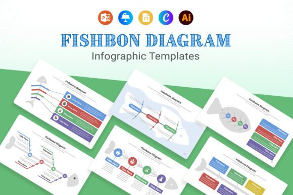 Visualize Complex Processes with Fishbone Diagram Infographic Templates