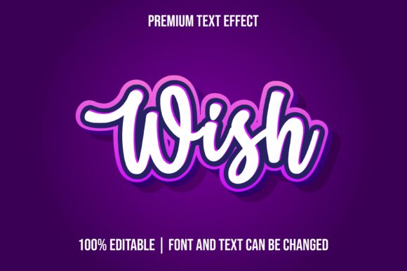 Wish Purple 3D: Elevate Your Designs with This Creative Font
