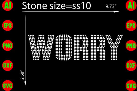 Worry Rhinestone Templates Design: A Sparkling Asset for Your Projects