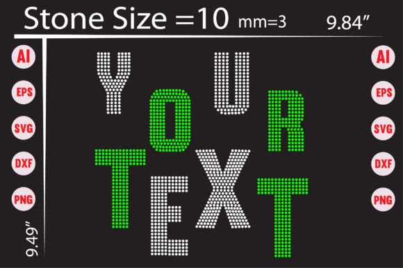Your Text Rhinestone Templates Design: Sparkle Meets Strategy